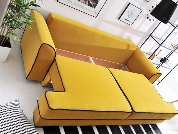 Pohovka trojsedačka Marilyn (černá). Akce -15%
