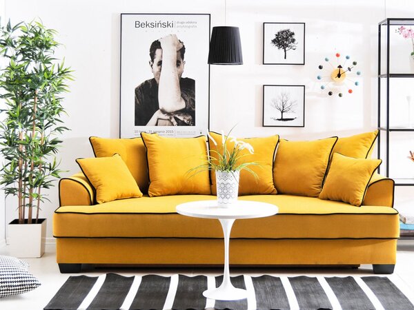 Pohovka trojsedačka Marilyn (černá). Akce -15%