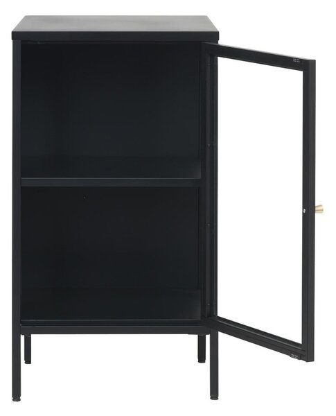 Černá kovová vitrína 45x85 cm Carmel – Unique Furniture