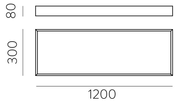 ACB Iluminacion Stropní LED svítidlo MUNICH, š. 120 cm, 55W, CRI90 Barva: Černá, Teplota světla: 3000K - teplá bílá, Stmívání, řízení: ON/OFF (bez stmívání)