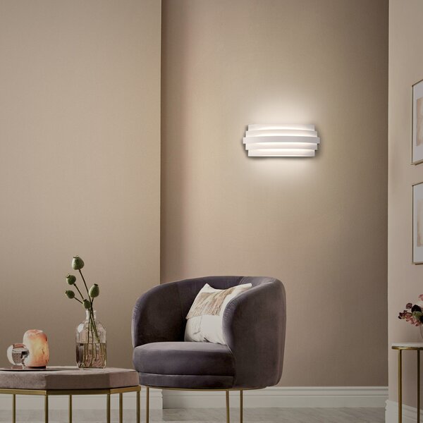 ACB Iluminacion Nástěnné LED svítidlo LUXUR, š.30 cm, 20W, CRI90, CCT switch 2700-3000K Barva: Zlatá, Stmívání, řízení: DALI/PUSH