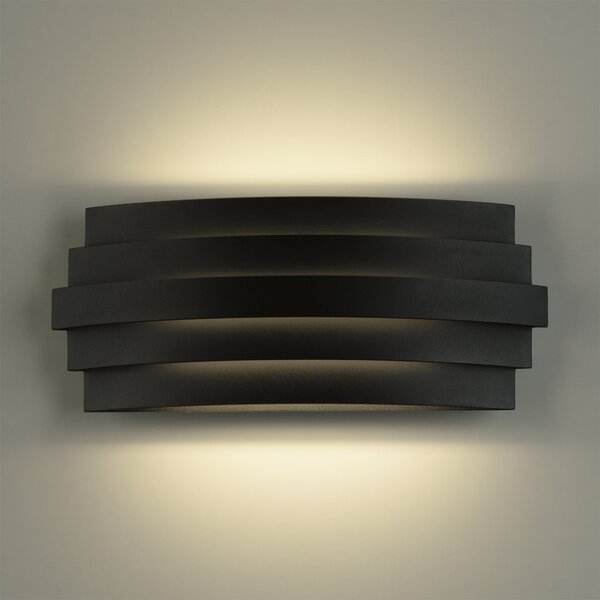 ACB Iluminacion Nástěnné LED svítidlo LUXUR, š.30 cm, 20W, CRI90, CCT switch 2700-3000K Barva: Zlatá, Stmívání, řízení: DALI/PUSH