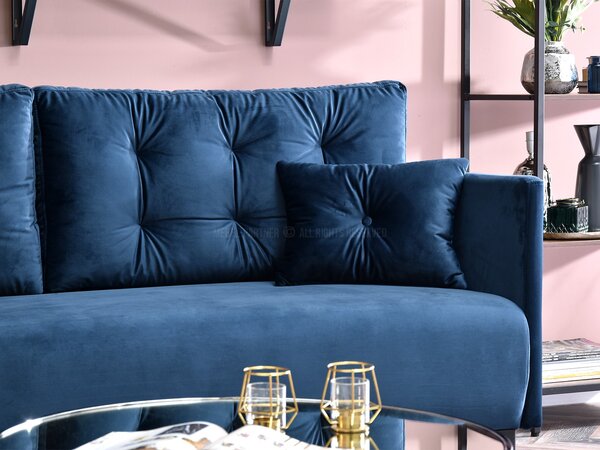 Pohovka dvousedačka Mastil (černá). Akce -16%