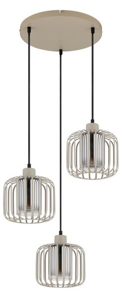 Závěsné svítidlo 3x E27 piesková IP20 GLOBO lighting ALFRED 15758-3H