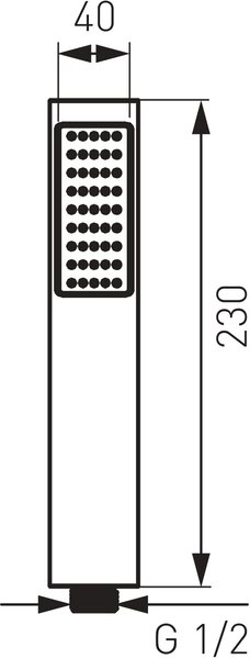 Ferro Moderno sprchová hlavice chrom S115