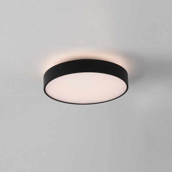 ACB Iluminacion Stropní LED svítidlo ROMA, ⌀ 40 cm, 40W + 5W, CRI90, CCT switch 2700-3000K Barva: Černá, Stmívání, řízení: ON/OFF (bez stmívání)