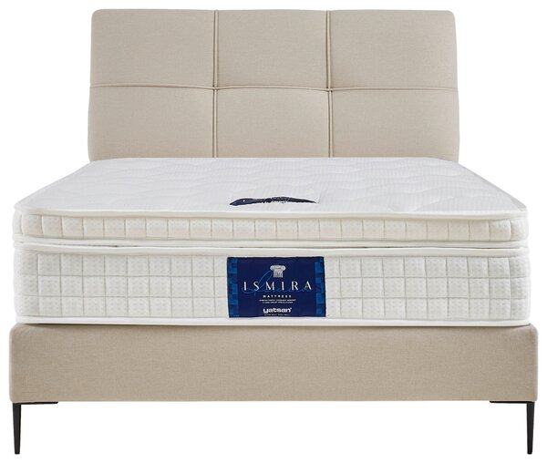 POSTEL BOXSPRING, 120/200 cm, krémová MID.YOU - Manželské postele, Online Only