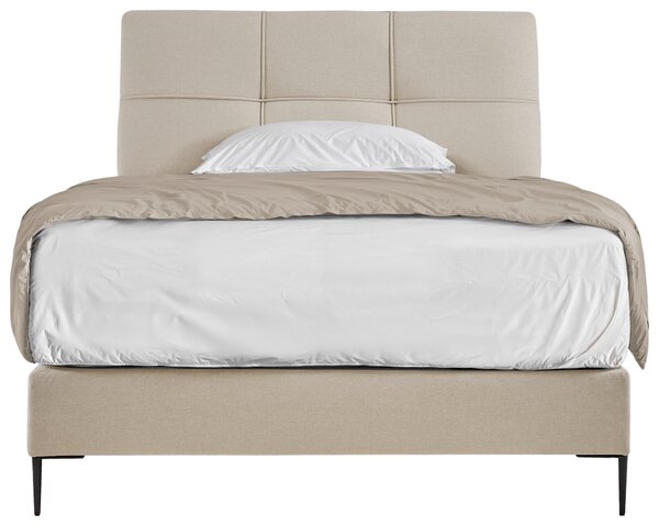 POSTEL BOXSPRING, 120/200 cm, krémová MID.YOU - Manželské postele, Online Only