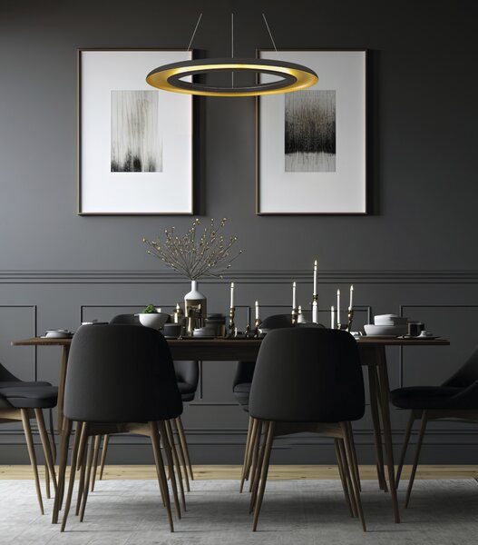 ACB Iluminacion Závěsné LED svítidlo SHIITAKE, ⌀ 70 cm, 50W, CRI90 Stmívání, řízení: ON/OFF (bez stmívání)
