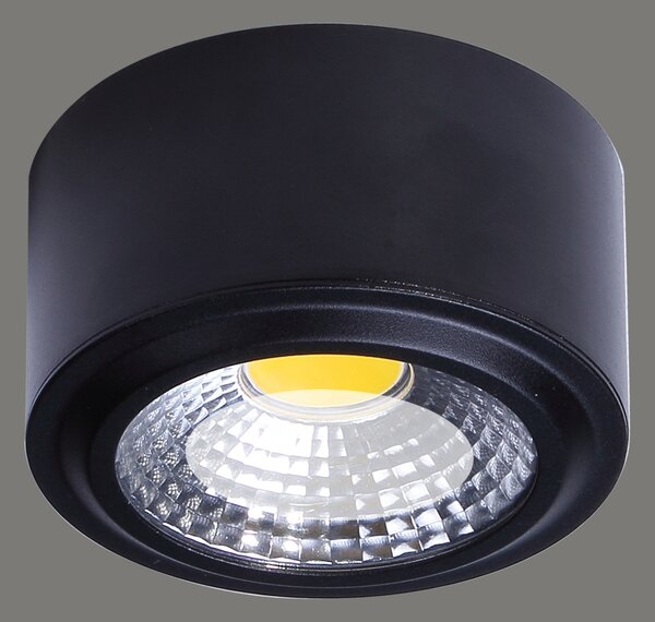 ACB Iluminacion Stropní LED svítidlo STUDIO, ⌀ 12 cm, 12W, CRI90 Barva: Černá, Stmívání, řízení: DALI/PUSH