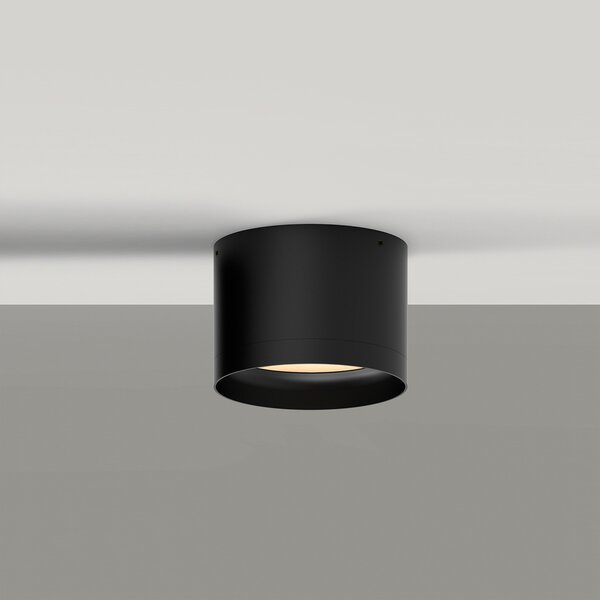ACB Iluminacion Stropní LED svítidlo TECH, ⌀ 10 cm, 9W, CRI90, IP44 Barva: Černá, Stmívání, řízení: ON/OFF (bez stmívání)