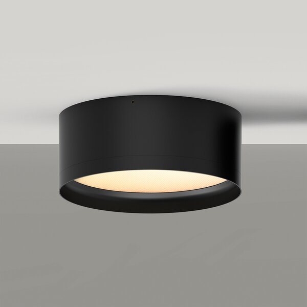 ACB Iluminacion Stropní LED svítidlo TECH, ⌀ 20 cm, 25W, CRI90, IP44 Barva: Černá, Stmívání, řízení: ON/OFF (bez stmívání)