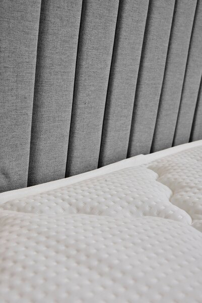 POSTEL BOXSPRING, 120/200 cm, šedá MID.YOU - Online Only postele, Online Only