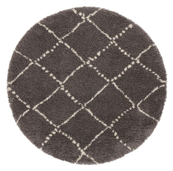 Šedý koberec Mint Rugs Hash, ⌀ 160 cm