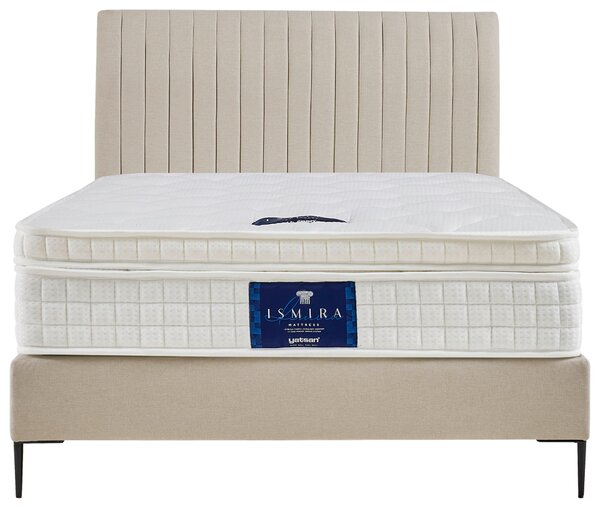 POSTEL BOXSPRING, 120/200 cm, krémová MID.YOU - Online Only postele, Online Only