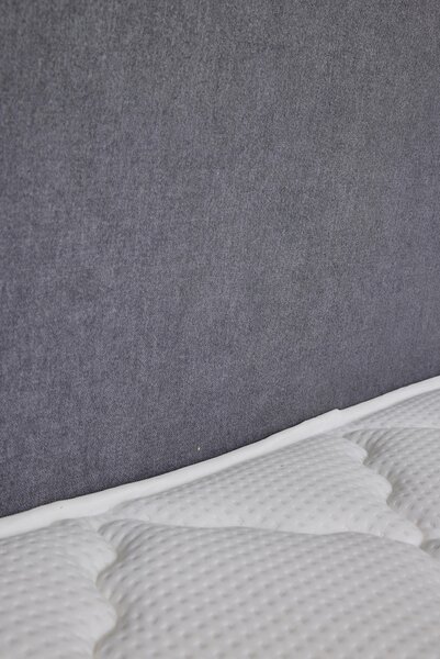 POSTEL BOXSPRING, 120/200 cm, šedá MID.YOU - Online Only postele, Online Only
