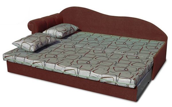 Jednolůžková postel (válenda) 70 cm Lane II (Cihlová 41 + Dodo 1008) (L)