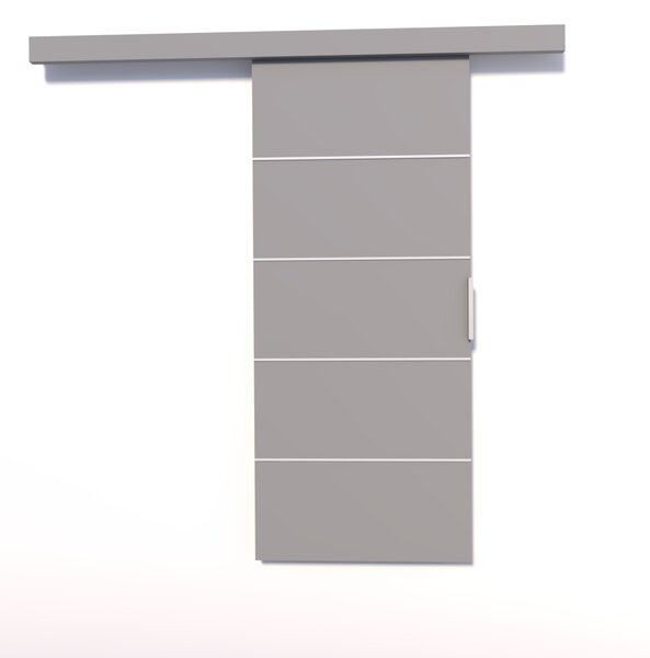 Interiérové posuvné dveře na zeď 86 cm CAFTIS - šedé