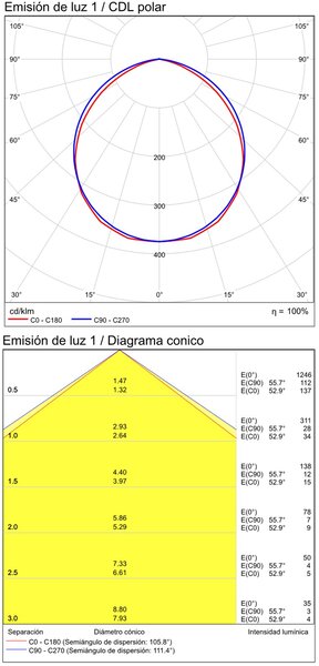 ACB Iluminacion Venkovní LED sloupek ADHARA, v. 60 cm, 6W, CRI80, IP65