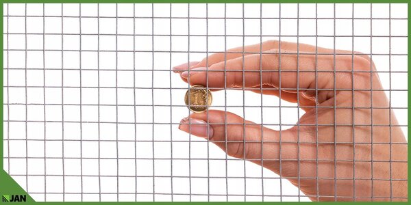 Drátěný plot pro voliéry – 25 m² – pozinkovaný – 10 x 10 mm