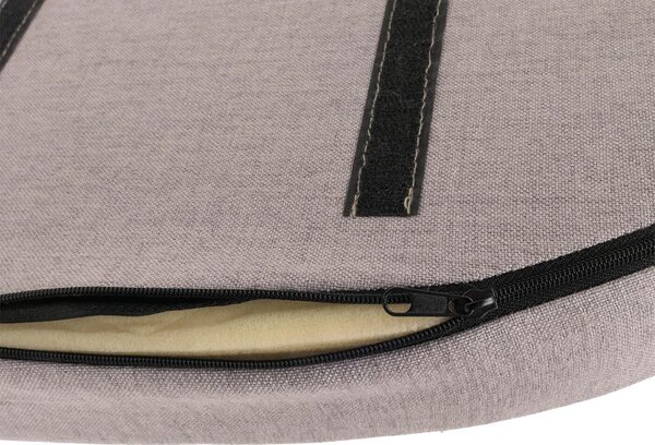 Sada 2 jídelních židlí HWC-O27, kuchyňská židle čalouněná židle, látka/textil (280g/m²) kov světle šedá