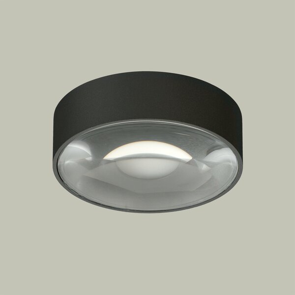 ACB Iluminacion Venkovní stropní LED svítidlo ANIA, ⌀ 108 mm, 1x6W, CRI80, IP65 Barva: Antracit