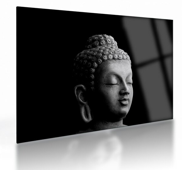 Skleněný obraz - Buddha, portrét (70x50 cm)