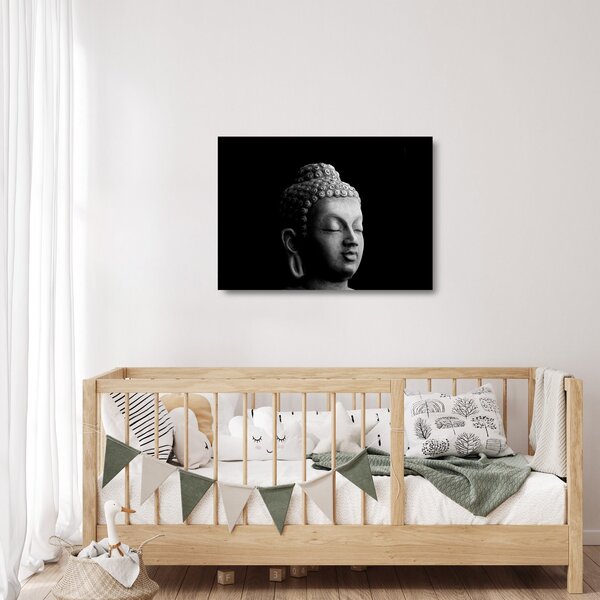 Skleněný obraz - Buddha, portrét (70x50 cm)