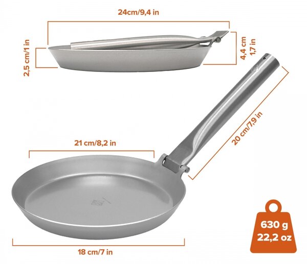 Stabilotherm Pánev Jägarstekpanna S2 21cm, skládací