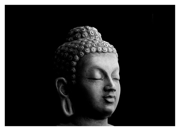 Skleněný obraz - Buddha, portrét (70x50 cm)
