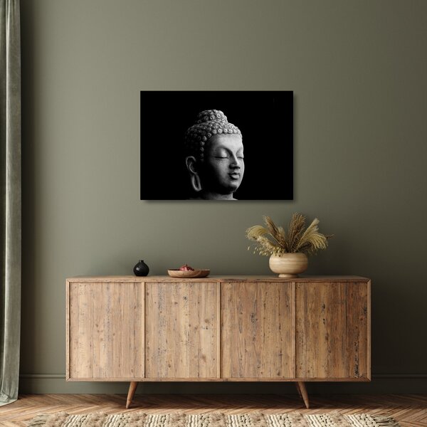 Skleněný obraz - Buddha, portrét (70x50 cm)