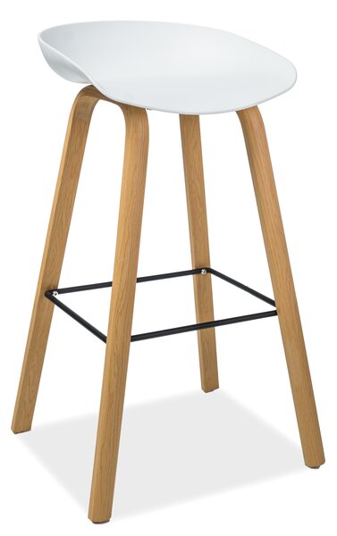 Barová židle Simister (bílá). 805334