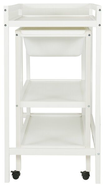 Bílý lakovaný přebalovací pult s vaničkou Quax Basic 55 x 81 cm
