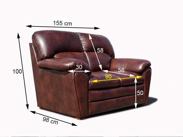 Pohovka Rajko 2M brownish