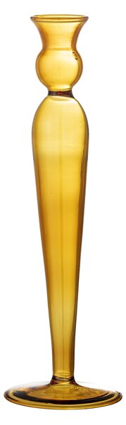 Skleněný svícen Dara Yellow