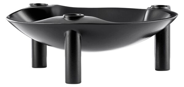 Designová miska se svícny STOFF Nagel Black