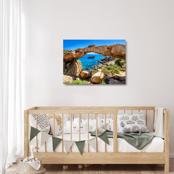Skleněný obraz - Cape Greco (70x50 cm)