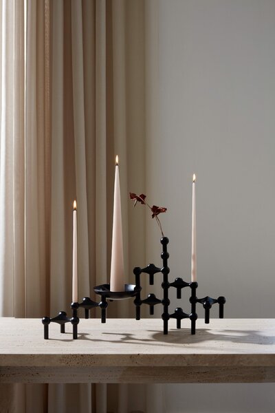 Designová miska se svícny STOFF Nagel Black