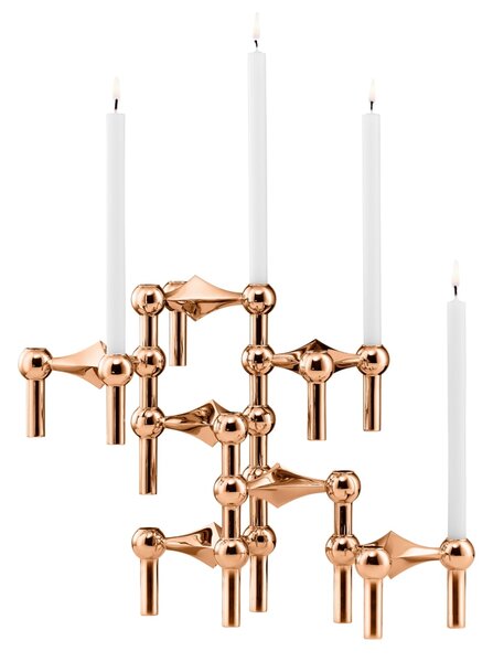 Designový svícen STOFF Nagel Rose Gold