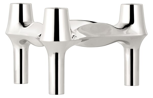 Designový svícen BMF STOFF Nagel Chrome