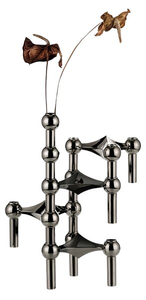Designová vázička STOFF Nagel Black Chrome