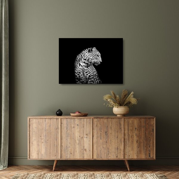 Skleněný obraz - Leopard (70x50 cm)