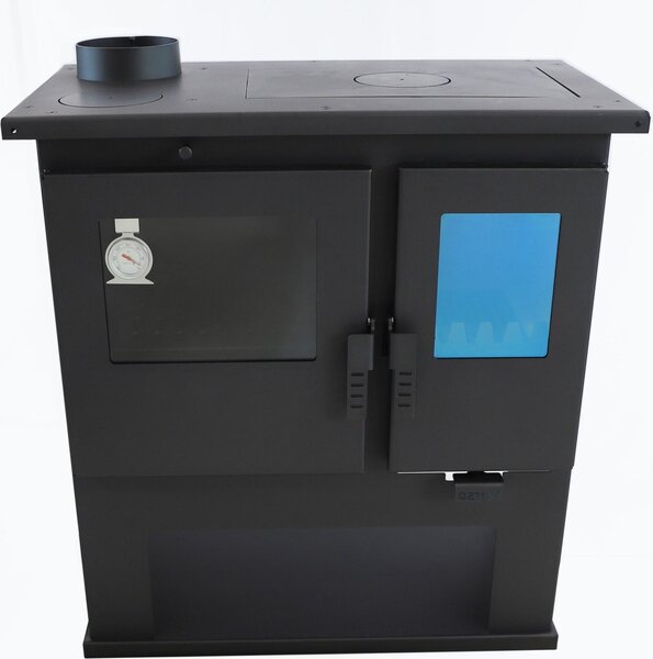Sporák na dřevo Verso CS Lite 7,7 kW | Sporák na dřevo s troubou - levý