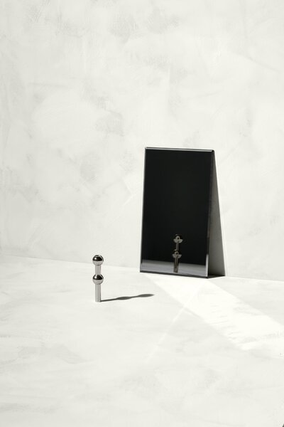 Designová vázička STOFF Nagel Black Chrome