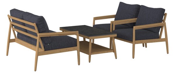 ZAHRADNÍ SEDACÍ SOUPRAVA 4dílné, kov, textil, kámen Ambia Garden - Online Only zahradní nábytek, Online Only