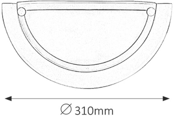Rabalux Ufo nástěnné svítidlo 1x50 W bílá 5161
