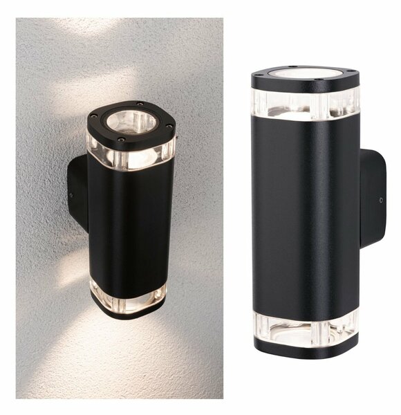 PAULMANN Venkovní nástěnné svítidlo Colum IP44 80x112mm max. 20W 230V antracit hliník up/down