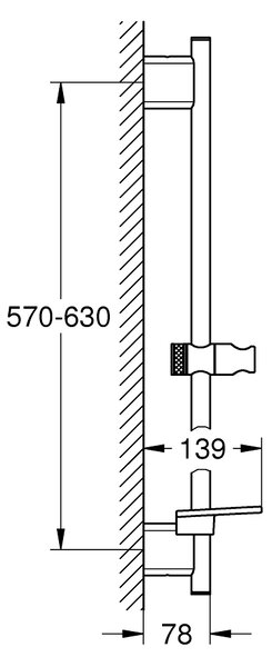 Grohe Rainshower sprchová tyč |60 cm 266022430