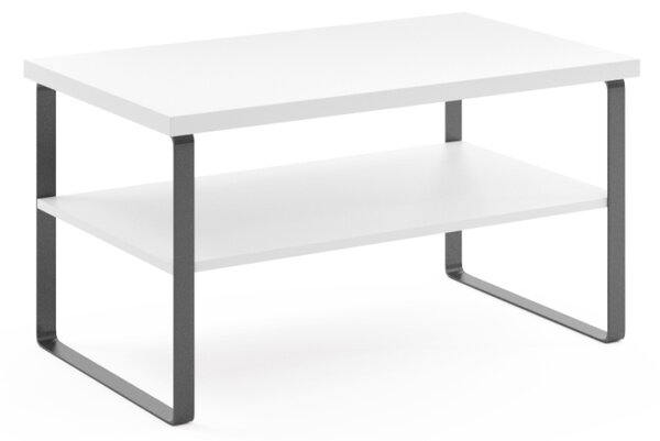 Konferenční stolek AMAIRA - 100 cm, bílý