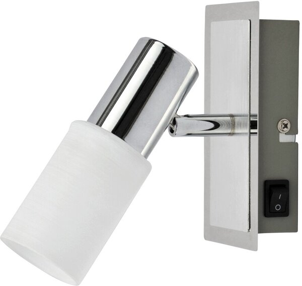 Rabalux Logan nástěnné svítidlo 1x40 W bílá-chrom 6096